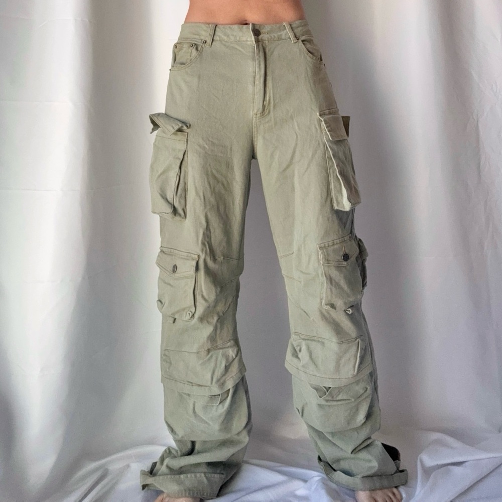Akira Sage Cargo Heavy Twill Baggy Pants - Picture 1 of 4